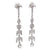 Art Deco Inspired 0.60 Carat Old Mine Cut Diamond Platinum Chandelier Dangle Earrings