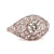 Art Deco Inspired 1.21 Carats Diamonds Platinum Filigree Ring