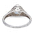 Edwardian GIA 1.52 Carats Old European Cut Diamond Platinum Filigree Ring