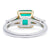 Vintage GIA Zambian Emerald Diamond Platinum 18 Karat Yellow Gold Ring