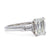 Mid Century GIA 2.07 Carats Emerald Cut Diamond Platinum Ring