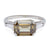 Mid Century GIA 4.10 Carats Fancy Color Diamond Platinum Ring