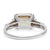 Mid Century GIA 4.10 Carats Fancy Color Diamond Platinum Ring