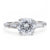 Vintage GIA 1.62 Carats Round Brilliant Cut Diamond Platinum Ring