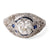 Edwardian GIA 1.19 Carats Round Brilliant Cut Diamond Platinum Ring