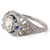 Edwardian GIA 1.19 Carats Round Brilliant Cut Diamond Platinum Ring
