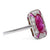 Art Deco Burma No Heat Ruby Diamond Platinum Dinner Ring