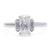 GIA 1.55 Carats Cushion Cut Diamond Platinum Ring