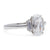 GIA 1.55 Carats Cushion Cut Diamond Platinum Ring