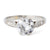 Art Deco GIA 1.55 Carats Old European Cut Diamond Platinum Ring
