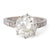 Art Deco GIA 4.28 Carats Old European Cut Diamond Platinum Ring