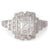 Art Deco GIA 1.50 Carats Asscher Cut Diamond Platinum Ring