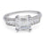 Art Deco GIA 2.12 Asscher Cut Diamond Platinum Ring