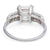Art Deco GIA 2.12 Asscher Cut Diamond Platinum Ring
