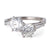 Mid Century French GIA 1.47 & 1.38 Carat Diamond Platinum Toi et Moi Ring