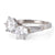 Mid Century French GIA 1.47 & 1.38 Carat Diamond Platinum Toi et Moi Ring