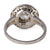 Art Deco French GIA 1.19 Carats Old European Cut Diamond Platinum Target Ring