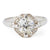 Art Deco French GIA 1.73 Carats Old European Cut Diamond Platinum Ring