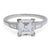 Art Deco GIA 2.05 Carats Carre Cut Diamond Platinum Ring