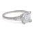 Art Deco GIA 2.05 Carats Carre Cut Diamond Platinum Ring