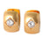 Vintage Diamond 18k Yellow Gold Huggie Earrings