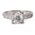 Art Deco Old Mine Cut Diamond Platinum Ring