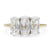 Jack Weir and Sons Diamond 18k Yellow Gold Platinum Three Stone Ring