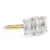 Jack Weir and Sons Diamond 18k Yellow Gold Platinum Three Stone Ring