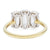 Jack Weir and Sons Diamond 18k Yellow Gold Platinum Three Stone Ring