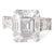 GIA 10.58 Carats Art Deco Emerald Cut Diamond Platinum Ring