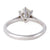 Mid Century French GIA 1.09 Carat Old European Cut Diamond 18k White Gold Solitaire Ring