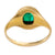 Victorian Emerald Diamond 18k Yellow Gold Ring