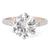 Mid Century French GIA 2.98 Carats Round Brilliant Cut Diamond Platinum Ring