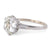 Mid Century French GIA 2.98 Carats Round Brilliant Cut Diamond Platinum Ring
