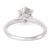 Mid Century GIA 1.06 Carats Old European Cut Diamond 18k White Gold Solitaire Ring