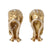 Vintage Angela Cummings Diamond 18k Yellow Gold Sculptural Ear Clip Earrings