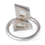 GIA 2.04 Carat Total Weight Kite Cut Diamond 18k White Gold Enamel Ring