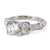 Art Deco Inspired English GIA 0.93 Carats Round Brilliant Cut Platinum Ring