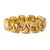Vintage Italian 18k Yellow Gold Wave Link Bracelet