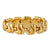 Vintage Italian 18k Yellow Gold Wave Link Bracelet