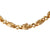 Vintage Italian 18k Yellow Brushed Gold Link Necklace