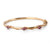 Victorian Garnet 14k Yellow Gold Bangle Bracelet