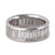 Mid Century Baguette Cut Diamond Platinum Eternity Band