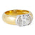 Vintage GIA 1.99 Carat Oval Cut Diamond 18k Yellow Gold Platinum Solitaire Ring