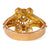 Retro Diamond Emerald 18k Yellow Gold Hinged Bracelet