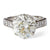 Art Deco GIA 6.48 Carats Old European Cut Diamond Platinum Ring