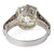 Art Deco GIA 6.48 Carats Old European Cut Diamond Platinum Ring