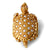 Vintage Diamond Ruby 18k Yellow Gold Convertible Turtle Ring Brooch