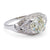 Art Deco 2.40 Carats Old European Cut Diamond Platinum Filigree Ring