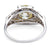 Art Deco 2.40 Carats Old European Cut Diamond Platinum Filigree Ring